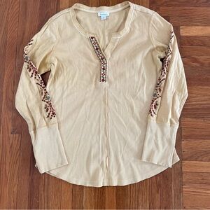 Sundance Cream Embroidered Tunic